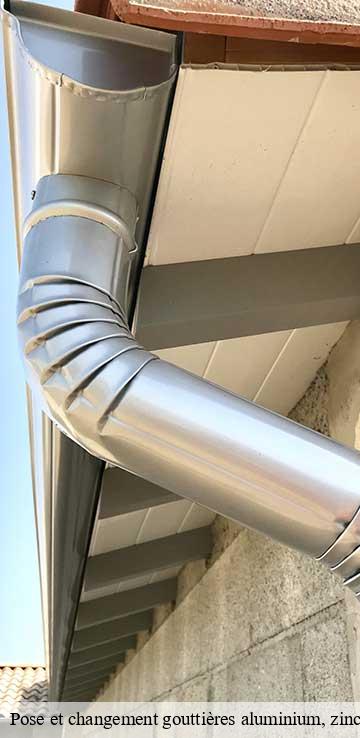 Pose et changement gouttières aluminium, zinc et pvc  marcenat-15190 Bati pro couverture