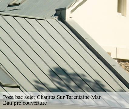 Pose bac acier  champs-sur-tarentaine-mar-15270 Bati pro couverture